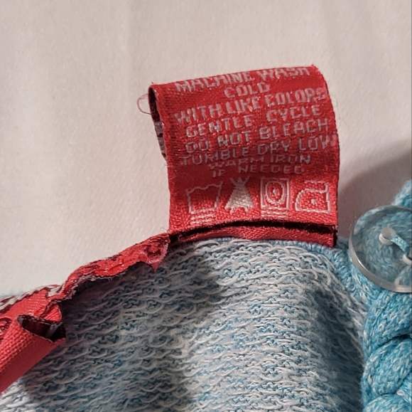 Shampoo Girls Blue Ruffle Sleeveless Romper Size 4 GUC - Picture 5 of 5